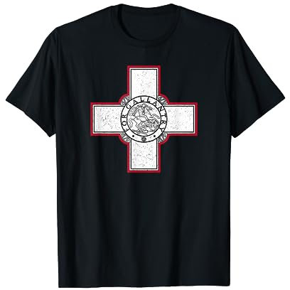 MALTA FLAGGE MALTESER KREUZ SYMBOL T-Shirt