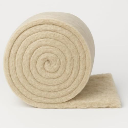 Truewool® 100% British Sheep Wool Loft Insulation Roll -Breathable, Moisture-Regulating & Non-Toxic (No Added Chemicals) – Helps Reduce Condensation & Mould Risk. 600mmx75mmx8m
