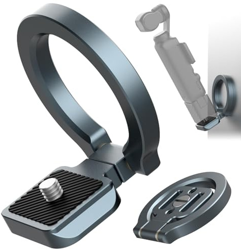 CAMOLO GEEK Magnetische Halterung kompatibel mit DJI Osmo Pocket 3, MG-OP3 Adapter Magnetische Erweiterung Handyhalter mit 1/4”-20, Arca-Swiss Aluminiumlegierungshalterung