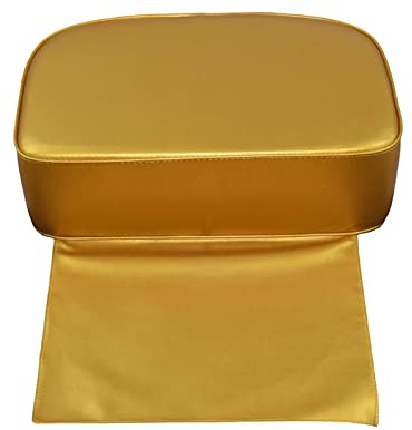 Cirraorive Barber Sitzkissen Friseur Booster Kindersitz Polster Universal Schaumstoff PU mit Reißverschluss für Kinder Styling Friseur Pflege, Golden