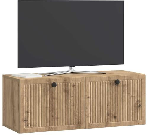 vidaXL Wandmontierter TV-Schrank Artisan-Eiche 78,5 x 31 x 30 cm, Moderner Wohnraum, rechteckiger TV-Schrank, viel Stauraum, Wandmontage, kompakter Organizer fürs Zuhause