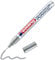 edding 751 Glanzlackmarker - silber - Packung mit 1 Lackmarker - Rundspitze 1-2 mm - Lackstift für Glas, Stein, Holz, Kunststoff und Papier - wasserfest, stark deckend