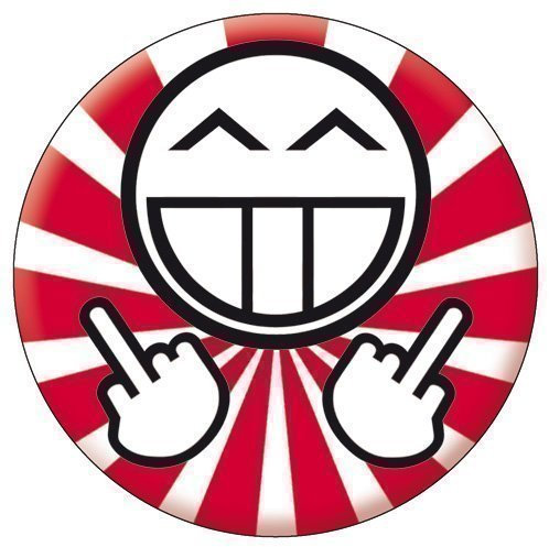Fuck You Smiley JDM Aufkleber - Sticker Bomb Aufkleber Decal Patch 95 mm - Dub