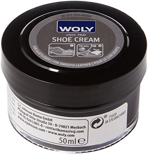 Woly Unisex Woly Cream Shoe Treatments Polishes, Black (Black), 50.00 ml UK