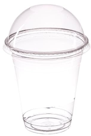 AIOS Smoothie Cups with Dome Lids 250ml / 8oz (Pack of 50)