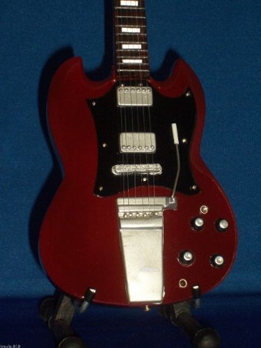 Mini Gitarre ACDC Angus Young Rot SG Anzeige GESCHENK