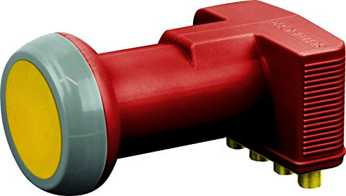 Schwaiger sps6844r511 LNB Quad 4 Ausgänge 40 mm Ziegelrot
