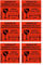 TK THERMALKING - Vorsicht zerbrechlich Aufkleber - 6 Stk. Premium Qualität - 10cm x 10cm - Vinyl - Paketaufkleber - Versandaufkleber - Gefahrenstoff-Etikett - Aufkleber