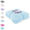 DecoKing Kuscheldecke 220x240 cm hellblau Tagesdecke Mikrofaserdecke Decke Fleecedecke kuschelig warm Fischschuppenmuster Fish blau Babyblue Sardi