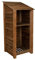Arbor Garden Solutions wooden log store 6ft, firewood storage (W-79cm, H-180cm, D-88cm), brown finish (With kindling shelf)