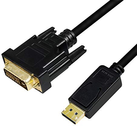 LogiLink CV0131 - DisplayPort (v1.2) to DVI-D (24+1) Connection Cable for Full HD Resolutions of 1080p/60Hz, 2 m