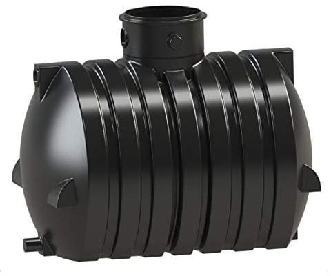 Zisterne Regenwassertank Ozeanis 4000-6000 L (4000 L) Schwarz