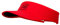 COMPRESSPORT Unisex Visor Visier, Rot/Schwarz, Einheitsgröße