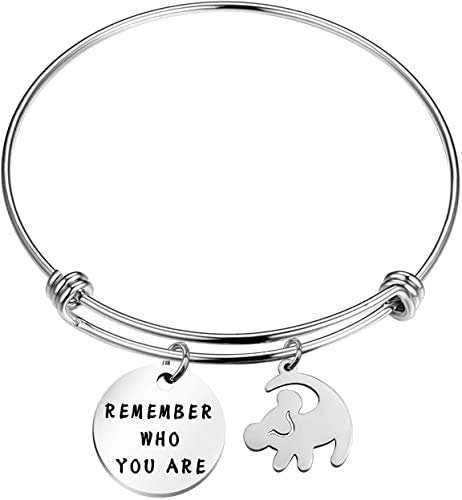 通用 BAUNA - Braccialetto rigido con leone ispirato a Remember Who You are, Metallo