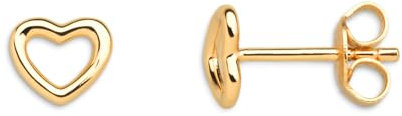 Xenox Ohrringe XS1759G Damen Ohrstecker Herz Sterling-Silber 925 Gold