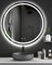 Dripex Badspiegel mit Beleuchtung Rund Led Spiegel mit Touch-Schalter, Dimmbar, 3 Lichtfarbe Einstellbare Runder Badezimmerspiegel mit Beleuchtung, Beschlagfrei 70x70 cm