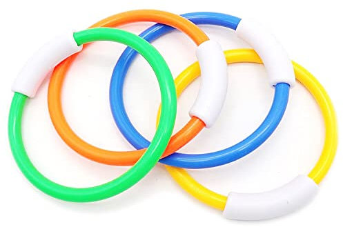 Gadgetking UNDERWATER DIVE RINGS SWIMMING DIVING SINKING POOL TOY GAMES STICKS WEIGHED Confidence Building Kids Childrens Under Water