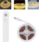 Pagezol Motion Sensor LED Strip Lights Self-Adhesive, 2 M Battery LED Strip Lights with Switch, 120 LED Dimmable Lights Strip, Cuttable Dimmable LED Tape for Under Cabinet Kitchen Bedroom (Warm White)