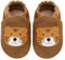 IceUnicorn Baby Lauflernschuhe Krabbelschuhe Baby Mädchen Jungen Lederpuschen Weicher Leder Wildledersohlen Lederschuhe Babys(Kastanientiger, 18-24 Monate)