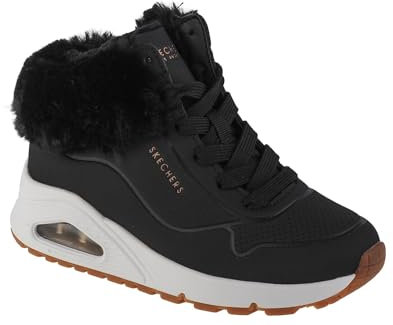 Skechers Stivali invernali unisex per bambini, Nero , 30 EU