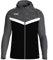 JAKO Iconic Kapuzenjacke Gr. 36 Schwarz/Anthrazit - Zipper Hoodie Damen, Bequeme Sweatjacke mit Keep Dry Funktion aus 100% recyceltem Polyester