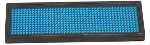 FTVOGUE LED-Namensschild Blau Programmierbar mit 4 Helligkeitsstufen und Magnet für Hotelrestaurants