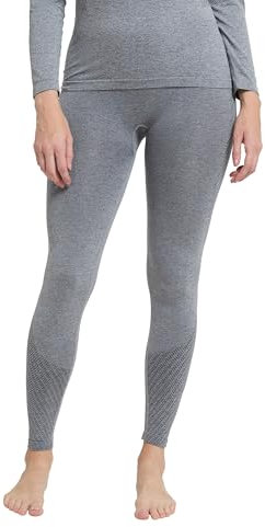 Mountain Warehouse Off-Piste II Nahtlose Damen Baselayer-Hose Hellgrau Medium