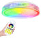 Froadp 60W Deckenlampe Dimmbar RGB LED Deckenleuchte mit Fernbedienung Ø50cm Rund Energiespar Deckenleuchten IP44 Wasserdicht Lampe für Badezimmer Wohnzimmer Schlafzimmer (Typ B, Strassstein Ring)