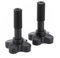 FUBESK Canopy Fixing Screws Bolt Black Plastic Screws Fittings For Garden Swing Chair Canopy, Plastic Fixing Screw Knob Canopies Garden Swing Plastic Fittings
