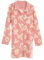 Viterbo Biancheria Vestaglia Donna Invernale Con Bottoni Coral Fleece LWW00007 (Soft Pink, M)