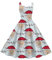 riou Weihnachtskleid Mädchen Weihnachts Kostüm Party Kleider Rentier Elch Druck Sweatshirtkleid Wickelkleid Vintage Rundhals Casual Bequem Abendkleid Damenkleid
