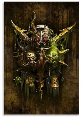 ZCHLATGDE Warhammer Póster Pintura Decorativa Lienzo Arte de Pared Salón Póster Dormitorio Pintura, Arte de Pared Impresión de Imagen Moderna Decoración de Habitación Familiar 30 x 45 cm (30 x 45 cm)