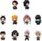 Clybeaut 10PCS Action Figure Anime Set, Statue Personnage Démoniaque, de Tanjiro, Nezuko, Miniatures de Dessins Animés pour Les Collections De Fans