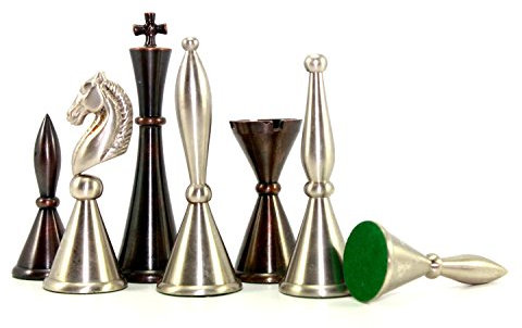 StonKraft Piezas de ajedrez de Bronce Piezas de ajedrez Ajedrez Monedas Peones (4 Francés)