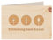 Holzgrußkarte - Einladung zum Essen - 100% handmade in Österreich - Postkarte, Geschenkkarte, Grußkarte, Klappkarte, Karte, Glückwunschkarte (Zirbe)