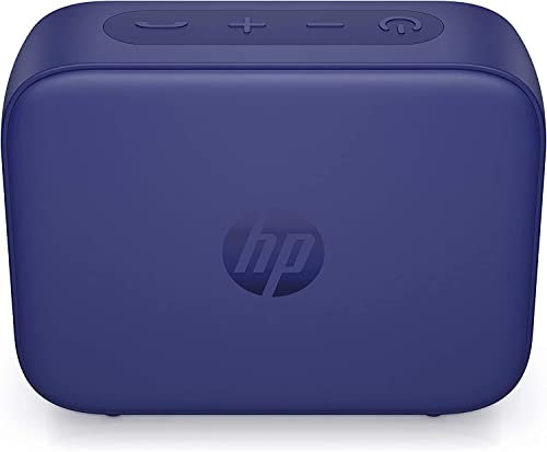 HP 350 Bluetooth Speaker, Altoparlante Portatile con Microfono, Connessione Bluetooth 5 e AUX 3.5 mm, Ricarica USB-C, Resistente ad acqua e polvere, Compatibilità PC, Tablet e Smartphone, Blu