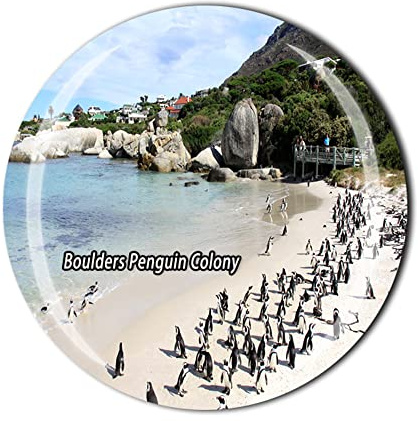 Boulders Penguin Colony Cape Town South Africa Fridge Magnet Crystal Tourist Souvenir Gift Collection Refrigerator Magnetic Sticker