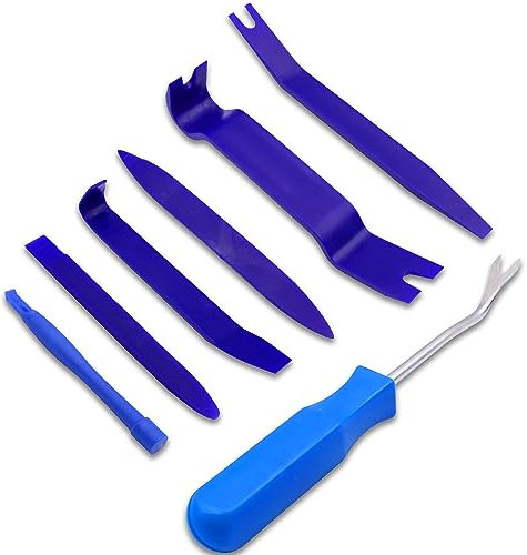 BIAO TX Trim Removal Tool, Car Interior Repair Kit, 7 Piece Plastic Pry Tool Set for Car Door Door Window Trim Removal Kit, Car Radio Stereo Dashboard, Rugged Automotive Tools and Equipment