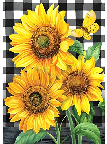 Rheskbecy Diamond Painting Set Blumen für Erwachsene ,DIY 5D Diamant Painting Sonnenblume, Malen nach Zahlen Diamant Anfänger, Home Wall Decor 30x40cm