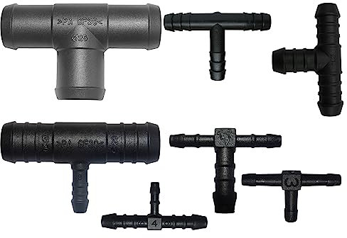 T-Schlauchverbinder Größen wählbar von 3 bis 32 mm auch reduziert PA GF30 T Stück (1, reduziert: 16 x 8 x 16 mm)