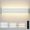 KYOTECH LED Wandleuchte Innen mit Fernbedienung 24W Modern Dimmbar Aluminium Wandlampe 3 Farbtemperatur Weiß Up and Down Leuchten 50CM Flurlampe Wand Wasserdicht Wandlicht Für Treppenhaus,Schlafzimmer