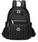 Travistar Rucksack Damen Klein Elegant Cityrucksack Wasserdicht 2 in 1 Rucksacktasche Schwarz Nylon Schultertasche Modern Anti Diebstahl Tagesrucksack für Lässig Schule Travel Wandern Arbeit