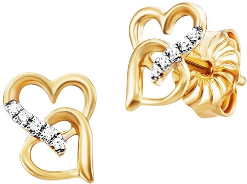 Julie Julsen Damen Ohrstecker 925/- Sterling Silber 0,9cm Glänzend Zirkonia mehrfarbig 148220017