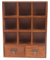 Kollektion Vitrine - Vitrinen - Wandregale aus Kiefer - Typografiekoffer - Vitrinenkollektion - Kollektionsregal, 33,3 X 10 X 42,5 cm