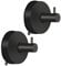 2 Pcs Suction Hooks, Vacuum Suction Cup Hook Removable and Reusable SuctionTowel Holder, Self Adhesive Waterproof Stainless Steel Heavy Duty Hook for Bathroom Kitchen (Black)