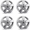 4x Borbet Felgen CWD 6.5x16 ET52 5x120 crystal silver kompatibel mit VW Amarok T5 T6 T6.1 T6.1 Transporter T7 Multivan