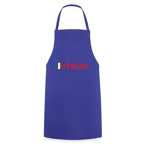 Spreadshirt Italien Flagge Kochschürze, One size, Royalblau