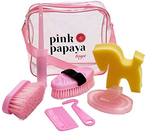 Pink Papaya, Kinder Pony Putzbox/Putztasche Lexington - 7-teilig befüllt, Pink