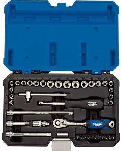 Draper 40 Piece 1/4 Drive Hex Socket Set Metric and Imperial
