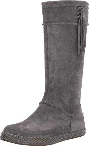 UGG Women's Emerie Fashion Boot, Charcoal, 5 M US